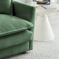 thumbnail image 3 of 70" Modern Chenille Fabric Loveseat Sofa Couch for Living Room, Upholstered Large Size Deep Seat 2-Seat Sofa with 4 Pillows,Green, 3 of 7