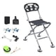 thumbnail image 3 of Silla de pesca, silla portátil, patas retráctiles, asiento de camping transpirable, taburete de picnic para patio, viajes, pesca, senderismo, conciertos Estilo C, 3 of 8