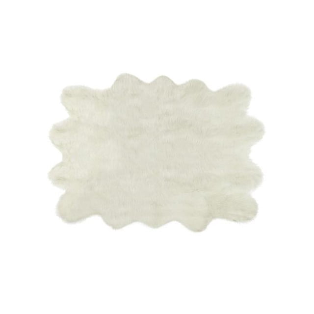 Natural 676685049124 7 x 6 ft. New Zealand Octo Sheepskin Rug - Gold