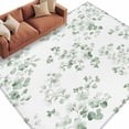 thumbnail image 2 of 5'x8' Area Rugs, Tropical Foliage Indoor Outdoor Area Rug for Living Room Bedroom, Sage Green Botanical Spring Foliage Washable Bathroom Rugs Kitchen Floor Carpet Mats Home Decor Aesthetic, 2 of 8