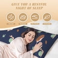 thumbnail image 6 of Rateoe Long Body Pillow Cover, 20x54 Inches Body Pillow Cases, Soft Brushed Microfiber Zipper Design, Hedgehog And Snail -Pillows Not Included, 6 of 7