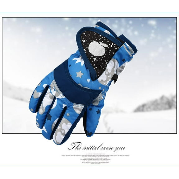 Neewe Winter Gloves for Kids Boys 2025 Snow Windproof Mittens Outdoor Sports Skiing Size L