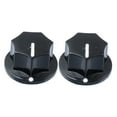 thumbnail image 4 of PBPBOX Electric Guitar Knobs 2Pcs Black Plastic Round for Volume and Tone Control in 0.94x0.94x0.61in, 4 of 8