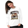 thumbnail image 3 of Vintage Cartoon Betty's Motorcycles Women Crewneck Sweatshirt Brisco Brands L, 3 of 5