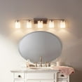thumbnail image 2 of Hendrik Modern 5-Light Bathroom Vanity Light in Olde Bronze, 2 of 5