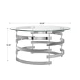thumbnail image 5 of Weston Home Cleave Cocktail Table, Chrome, 5 of 7