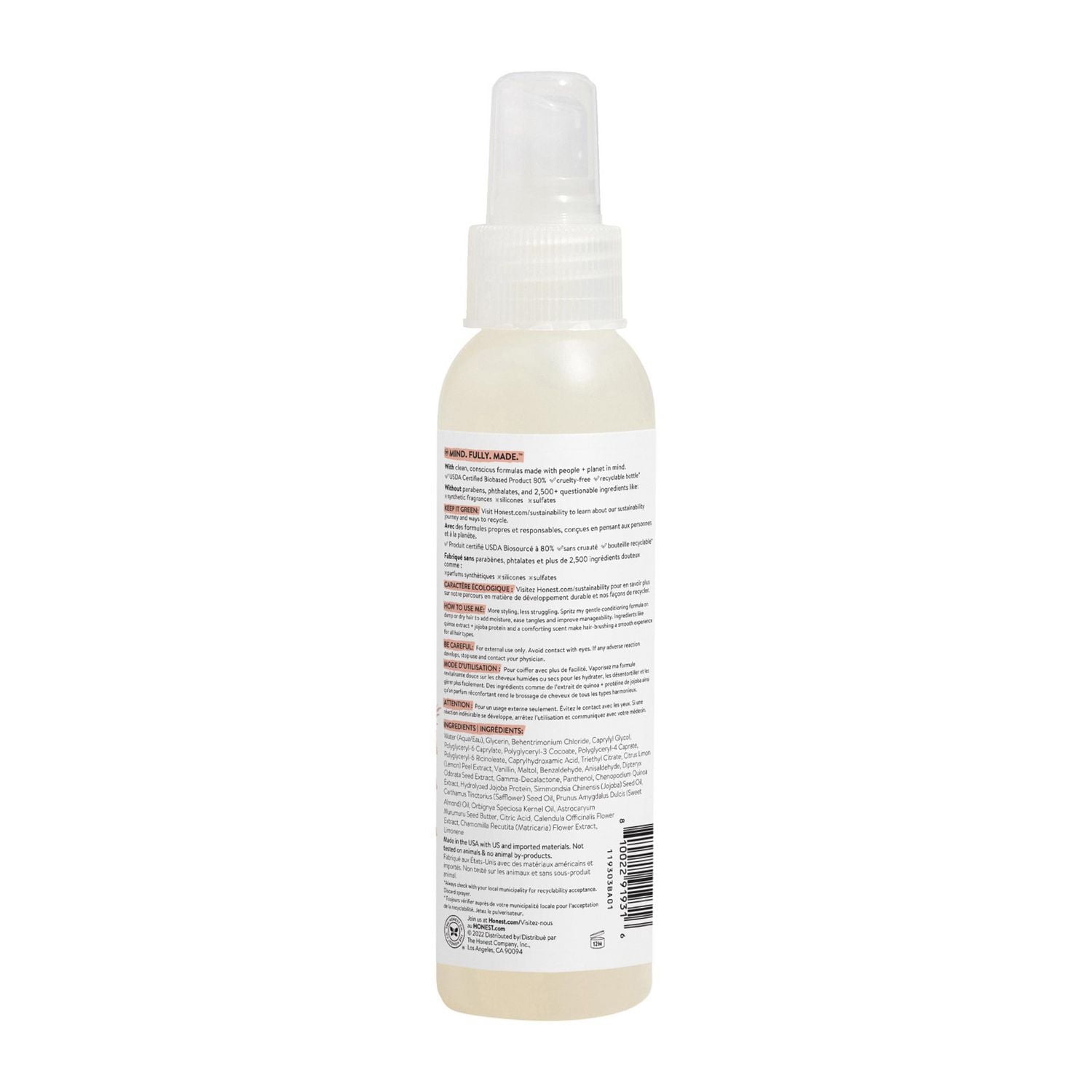 Honest Detangler Sweet Cream