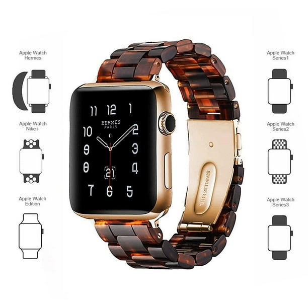 Bracelet Apple Watch Band - Résine iWatch Bracelet Compatible avec