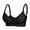 Black, variant on Women Front Closure Snap Bras No Underwire Full Support Comfort Push Up Bras Wireless Everyday Bras Underwear No Steel Close Bra Black 38B