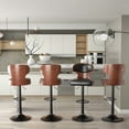 thumbnail image 2 of Daluvenix Set of 2 Wooden Swivel Bar Stool with Backrest, Counter Height Bar Chair for Kitchen & Dining Area, Black, 2 of 7