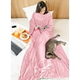 thumbnail image 7 of Solaris Wearable Sleeve Blanket, Flannel Blanket Sweatshirt for Adult,Women,Men Soft Sofa TV Throw Blanket,Cozy Hoodie with Sleeves and Pockets, ,55x72, 7 of 7