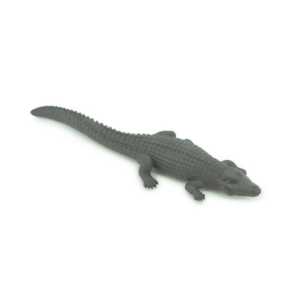 Black Caiman, Melanosuchus niger, Orinoco Crocodile, Educational, Rubber Animal, Realistic Figure, Lifelike, Gift, 4" SF37 B44
