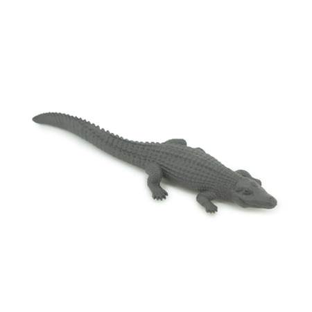 Black Caiman Melanosuchus niger Orinoco Crocodile Educational Rubber Animal Realistic Figure Lifelike Gift 4 SF37 B44