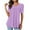 Purple, variant on Buigttklop Summer Tops for Women 2024 Plus Size Women'S Short Sleeve Solid Color Basics Crewneck Casual Top Pullover T-Shirt