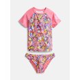 thumbnail image 3 of Maui and Sons Girl's Maui Garden Two-Piece Swimsuit, High Performance Stretch Bikini Bathing Suit and Athletic Swimwear for Kids, 3 of 5