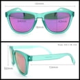 thumbnail image 3 of SA106 Polarized Sport Sunglasses for Men UV400 Lightweight Matte Plastic Green Frame - Purple Mirror, 3 of 6