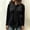 Black, variant on Solid Tops for Women Tie Neck Long Sleeve Velvet Blouse Bow Front Dressy Tunic Tops Purple XXL