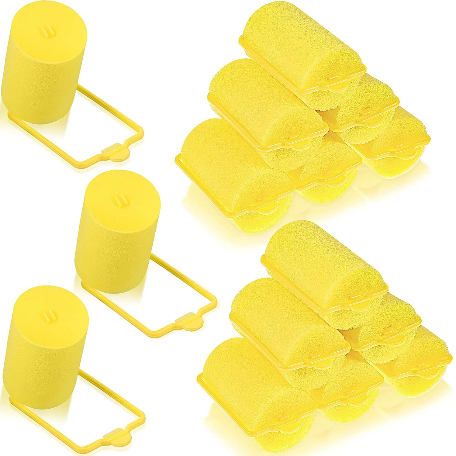 8 Pieces Sponge Hair Rollers Large Soft Foam Hair Styling Curlers 30 mm Large Size Hairdressing