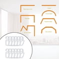 thumbnail image 3 of hejhncii 50Pieces S Shape Curtain Track Gliders Hooks Easy Installation Drapery Hardware, 3 of 10