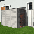 thumbnail image 4 of Duramax 4ft x 8ft Sidemate PLUS Vinyl Resin Outdoor Storage Shed With Foundation Kit, 4 of 13