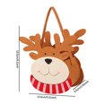 thumbnail image 3 of Wmhnj Bolsa de dulces navideña de tela roja para calcetines de chimenea, con tarjetas de regalo, chocolates y golosinas (1 unidad), 3 of 8