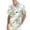 Gray, variant on Men's Hawaiian Print Short Sleeve Casual Pocket Shirt Lightweight Breathable Summer Vacation Tropical Resort Beach Shirt for Men Gray M