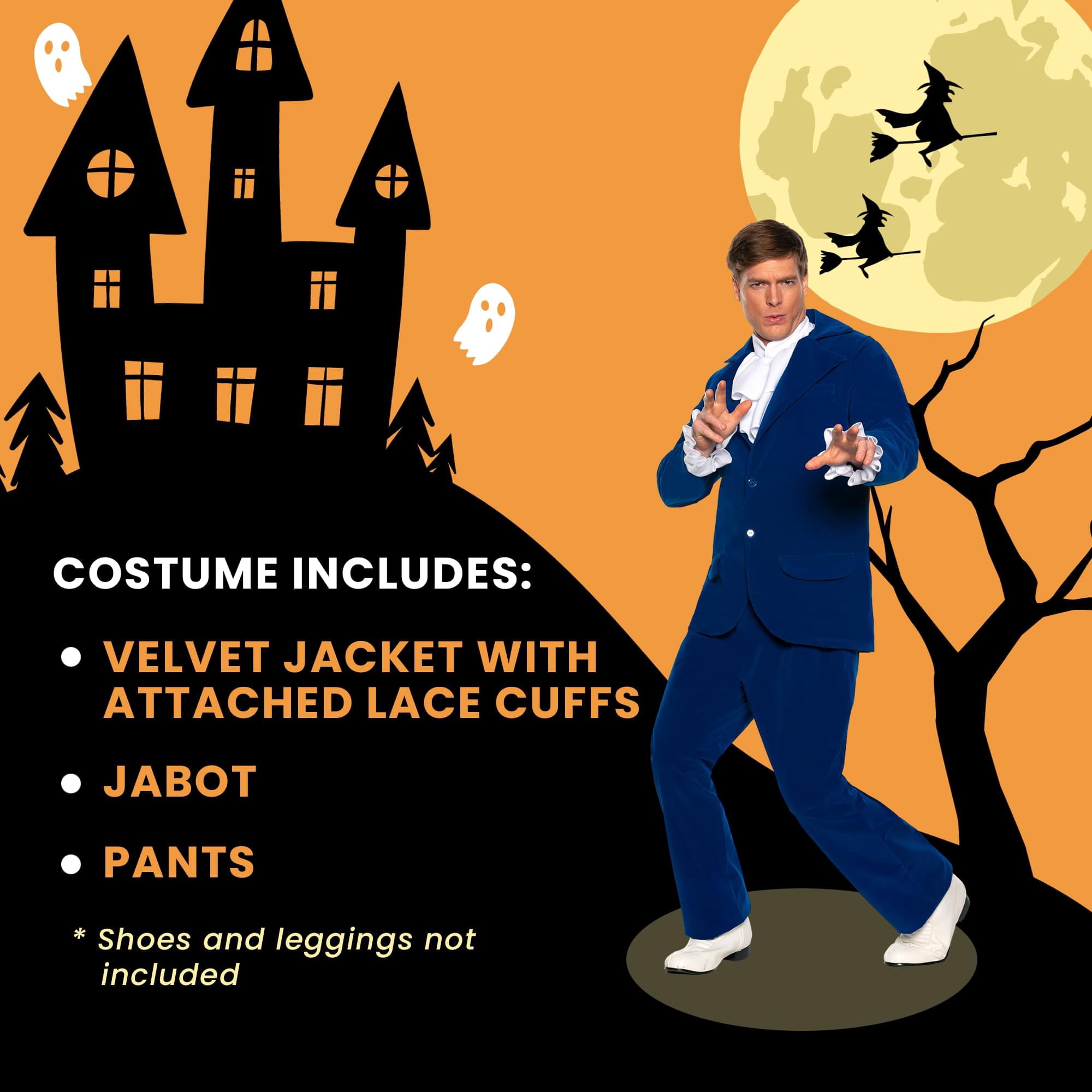 Underwraps Groovy Sixties Blue Adult Costume Suit | XX-Large Male