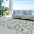 thumbnail image 6 of Addison Rugs Chantille Indoor/Outdoor Transitional Floral Ivory Washable Rectangle Rug, 8' x 10', 6 of 6