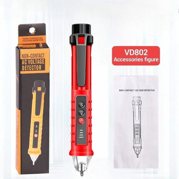 ector Tester Pen ANENG VD802 AC Voltage Meter 12-1000v Non-Contact  Sensitivity Pen Voltage DetStyle NCV Continuity Tester Tools