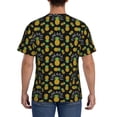 thumbnail image 3 of Bixox Men's Pineapple Printed Short Sleeve Skinny Athletic T-Shirt, 3 of 6