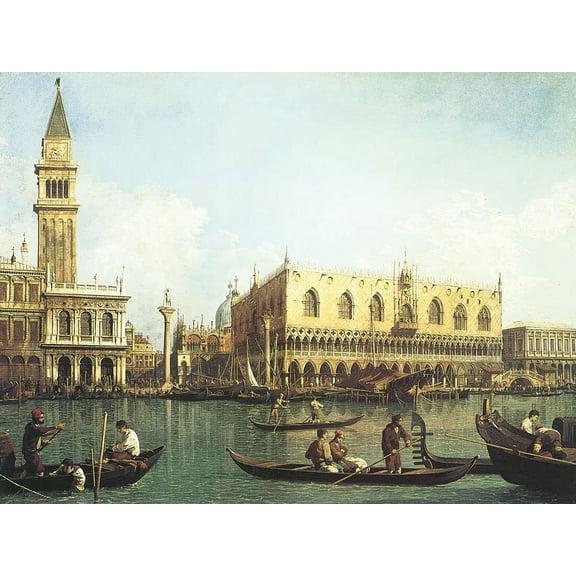 "The Pier, Antonio Canaletto - CANVAS OR FINE PRINT WALL ART"