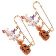 thumbnail image 2 of KAKOWELY Épingles d'Halloween 2 Pcs Épingles d'Halloween Broche d'Halloween Épingles et Brochettes d'Halloween Épingle à Revers d'Halloween Épingle Fantôme d'Halloween Crâne d'Halloween Broche pour Femmes, 2 of 4