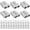 6 PCS Gray, variant on 50A-600V Battery Quick Connect/Disconnect with 7/8/10/12 AWG, 2 PCS Jumper Cable Plug Connector, Compatible with Anderson Connector for Rescue Winch, Motor Recovery, Winch Trailer, Traction System