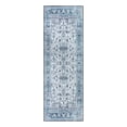 thumbnail image 2 of Haperlare Runner Rug 2 x 6 Boho Floral Rug Hallway Rug Vintage Washable Rugs Indoor Non-Slip Kitchen Runner Rug for Entryway Bedroom Laundry Room, Gray/Blue, 2 of 5