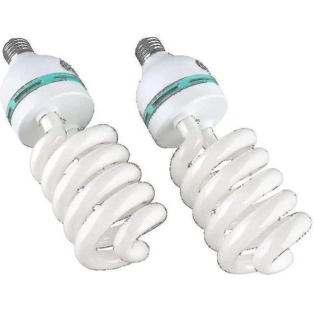 Daylight Photography Light Bulb E27 135W 5500K for Photo Video Studio 110V 2 pack