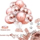 thumbnail image 4 of Kit de globos de oro rosa para cumpleaños, 34 unidades, lámina de látex, fiesta, 4 of 4