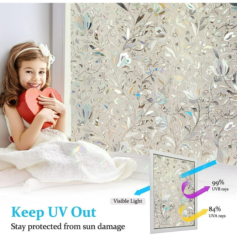 Sanmadrola 35''x158'' Window Privacy Film Window Vinyl Glass