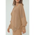 thumbnail image 5 of Pink Queen 2 Piece Sweater Sets for Women Loose Long Knit Pullover and Pants Brown M, 5 of 7