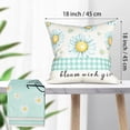 thumbnail image 3 of Farmhouse Spring Pillow Covers 18 * 18inch Dandelion Throw Pillow Covers Set of 4 Flower Pillow Bloom Spring Summer Daisy Couch Pillows Outdoor Pillow Covers Decorations, 3 of 6