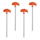 thumbnail image 5 of 4 piquetas atornillables para tienda de campaña, piquetas perforables, piquetas portátiles para tienda de campaña y lona, camping, terraza, 5 of 9