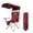 Burgundy, variant on Oversized Camping Chair with Sun Canopy - Heavy Duty Folding Outdoor Lounge Chair, Armrests & Cup Holders, Portable with Carry Bag for Camping/Beach/Fishing/Picnics