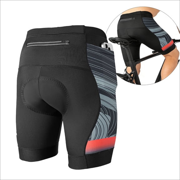 Mens Cycling Shorts 4D Gel Padded Bicycle Riding Summer Gym Training Shorts Biking Half Knicks