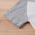 thumbnail image 6 of Toddler Kids Suit Set, Unisex Round Collar Short Sleeve Pullover+ Short Pants, 6 of 10