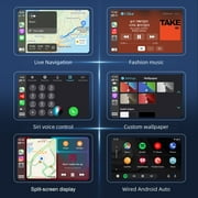 Binize USB Wireless CarPlay Dongle Wired Android Auto AI Box Mirrorlink Car Multimedia Player Bluetooth Auto Connect
