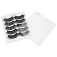 thumbnail image 1 of Pestañas postizas gruesas, 5 pares de maquillaje de escenario, pestañas postizas largas, maquillaje, pestañas postizas, calidad superior, 1 of 5