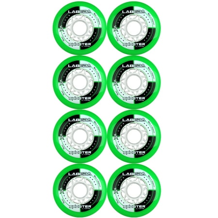 LABEDA WHEELS Inline Roller Hockey SHOOTER ALL PURPOSE GREEN 72mm 83A