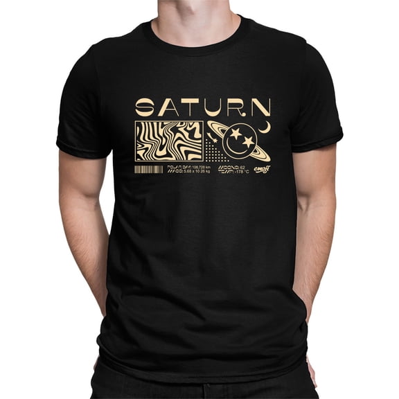 Saturn Vibes - Cosmic Planet Emoji Design Men's T-shirt