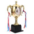 thumbnail image 3 of Trophy Shaped Alarm Clock Student Gift Home Decor ABS Material 9.63x6.68x3.34in 1Pcs, 3 of 5
