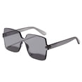 thumbnail image 3 of 2 Piezas de Gafas de Sol de Una Pieza de Gran Tamaño para Mujer, Gafas de Sol Sin Montura, Fiesta Zulema Gafas de sol clásicas sin montura, 3 of 8