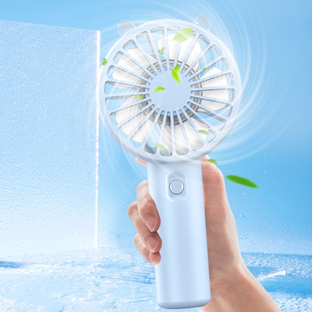 Ventilador portátil de mano Mini ventilador portátil ventilador ligero de 3 velocidades para viajes a casa